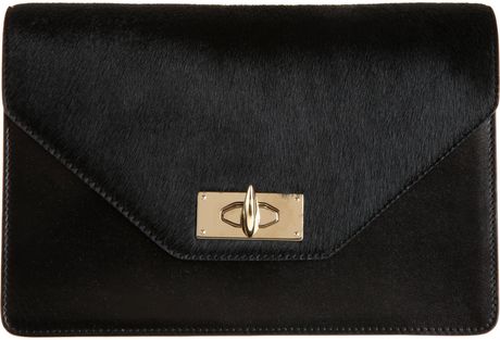 Givenchy Small Ponyhair Evening Bag in Black (gold) - Lyst
