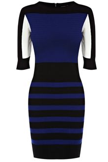 Karen Millen Cute Stripe Knit Dress - Lyst