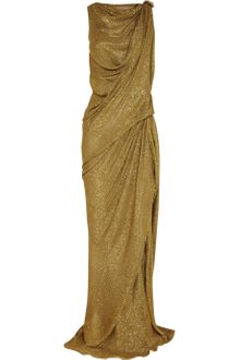 Lanvin Draped Lamé Gown - Lyst
