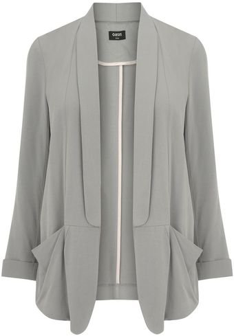 Oasis Drape Pocket Soft Jacket - Lyst