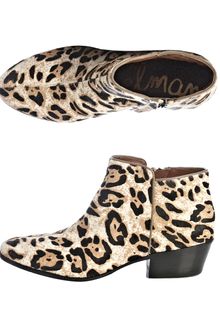 Sam Edelman Petty Leopardprint Boots - Lyst