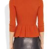 Tory Burch Woolblend Peplum Sweater in Orange - Lyst