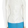 Zac Posen Structured Silktaffeta Top in White - Lyst