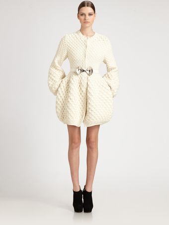 Alexander McQueen Honeycomb Tulip Dress - Lyst
