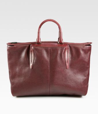Alexander Wang Prisma Lizard Embossed Leather Tote - Lyst
