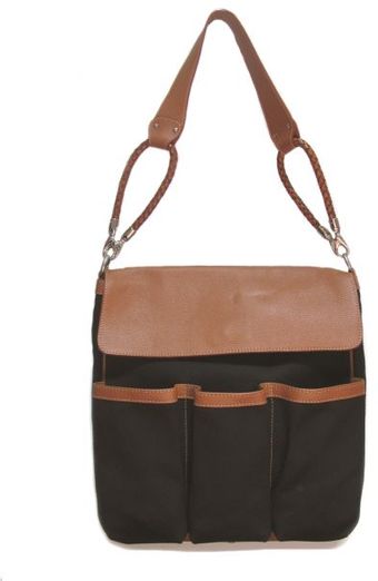 Alexandra De Curtis Allegra Coffee Fabric and Biscuit Leather - Lyst