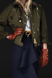 Burberry Prorsum Waxed Cotton Bomber Jacket - Lyst