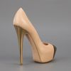 Casadei Platform Pump in Gold (nude) - Lyst