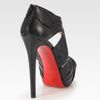 Christian Louboutin Bandra Leather Platform Sandals in Black - Lyst