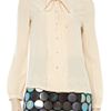 Diane Von Furstenberg Pwerleena Silk Crepe De Chine Shirt in Beige (nude) - Lyst