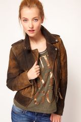 Diesel Suede Biker Jacket