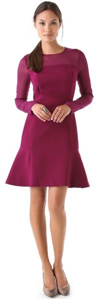 DKNY Peplum Hem Dress - Lyst
