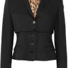 Dolce & Gabbana Double Layered Wool Blend Jacket in Black - Lyst