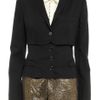 Dolce & Gabbana Double Layered Wool Blend Jacket in Black - Lyst