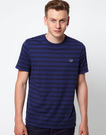 Fred Perry  Printed Stripe T-Shirt - Lyst