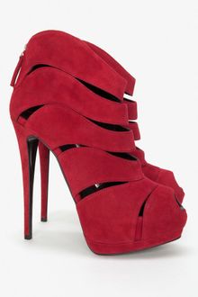 Giuseppe Zanotti Suede Gladiator Booties - Lyst