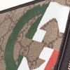 Gucci Italy Gg Flag Collection Zip Around Wallet in Beige - Lyst