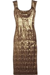 L'Wren Scott Lace Covered Silk Blend Dress
