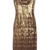 L'wren Scott Lace Covered Silk Blend Dress in Gold - Lyst