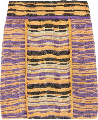 M Missoni Crochetknit Mini Skirt - Lyst