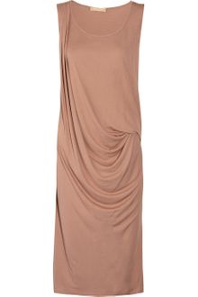 Michael Kors Draped Crepe Dress - Lyst