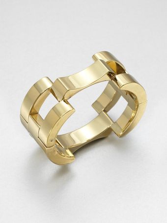 Michael Kors Hinged Link Bangle Bracelet - Lyst