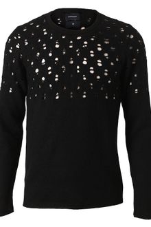 Miharayasuhiro Distressed Wool Sweater - Lyst