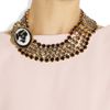 Miu Miu Crystal Cameo Necklace in Gold - Lyst