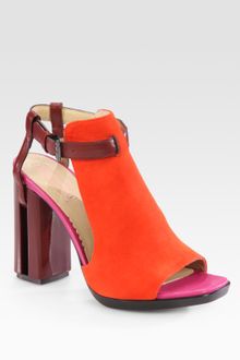 Reed Krakoff Melanie Mixed Media Sandals - Lyst