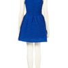 Topshop Texture Pleat Tunic in Blue (cobalt) - Lyst