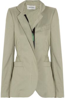 Valentino Cotton And Silk Blend Twill Jacket - Lyst