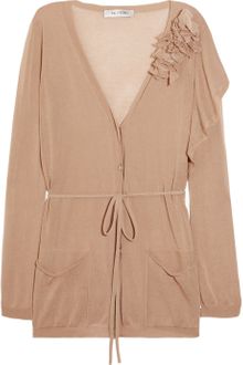 Valentino Fine Knit Cotton Cardigan - Lyst