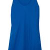 Victoria Beckham Drape Back Crepe Tank in Blue (denim) - Lyst