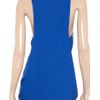 Victoria Beckham Drape Back Crepe Tank in Blue (denim) - Lyst