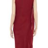 Vivienne Westwood Anglomania Asymmetric Draped Crepe Dress in Red - Lyst