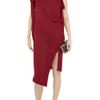 Vivienne Westwood Anglomania Asymmetric Draped Crepe Dress in Red - Lyst