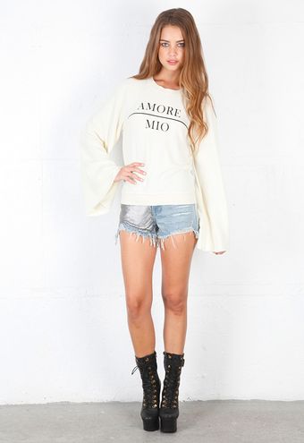 Wildfox Amore Mio Star Crossed Sweater - Lyst