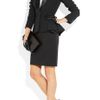 Alexander Mcqueen Satintrimmed Crepe Jacket in Black - Lyst