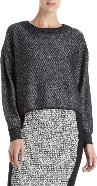 Alexander Wang Cropped Pullover in Black - Lyst