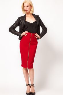 ASOS Collection Asos Sexy Pencil Skirt with Zip Front - Lyst