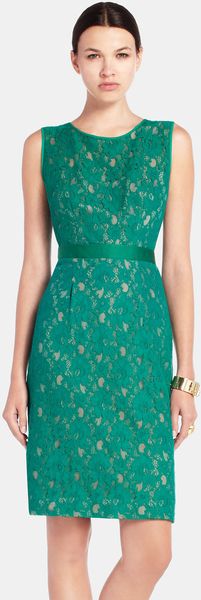BCBGMAXAZRIA Lace Sheath Dress - Lyst