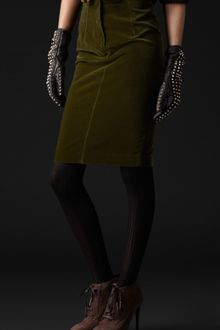Burberry Prorsum Cotton Pencil Skirt - Lyst