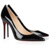 Christian Louboutin Decollete 100 Patentleather Pumps in Black - Lyst
