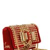 Christian Louboutin Sweety Charity Velvet Pony Spikes Clutch in Red - Lyst