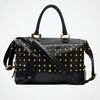 Diane Von Furstenberg Drew Studded Satchel in Black (black/gold) - Lyst