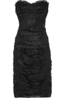 Dolce & Gabbana Strapless Lace and Tulle Dress - Lyst