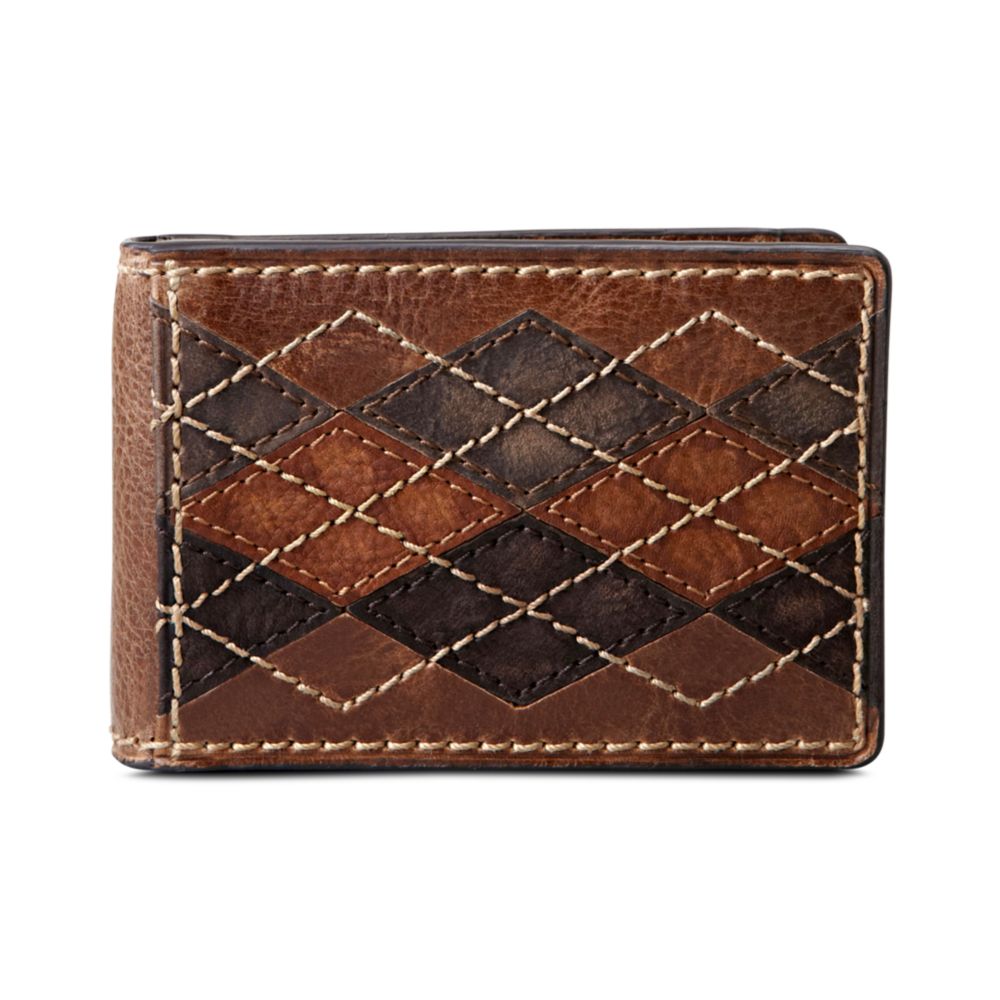 Fossil Zander Flip ID BiFold Wallet in Brown for Men Lyst