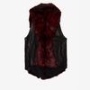 Helmut Lang Flux Fur Vest in Red - Lyst