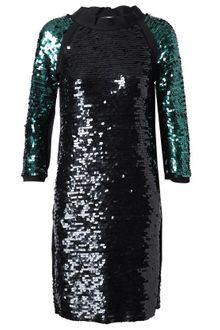 Lanvin Fabourg Appliquéd Sequin Dress - Lyst