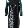 Lanvin Fabourg Appliquéd Sequin Dress in Black (black green) - Lyst